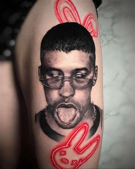 diseos tatuajes de bad bunny|Ideas de tatuajes de Bad Bunny